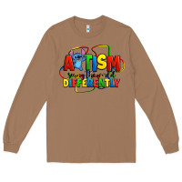 Toasted Coconut autism stitch seeing the world differently Long Sleeve Tee - Zillion Design Studio