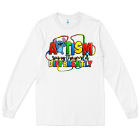 White autism stitch seeing the world differently Long Sleeve Tee - Zillion Design Studio