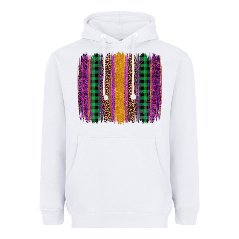 Mardi Gras Western Brush Stroke Heavyweight Hoodie by Artiststas | Teevron