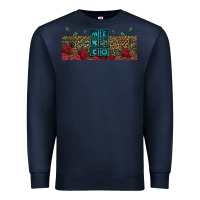 Navy mexico with roses Premium Sweatshirt - Jasminsmagicworld