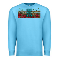 Ocean Blue mexico with roses Premium Sweatshirt - Jasminsmagicworld