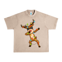 French Oak dabbing deer Urban Heavy Tee - Zillion Design Studio