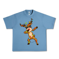Pebble Blue dabbing deer Urban Heavy Tee - Zillion Design Studio