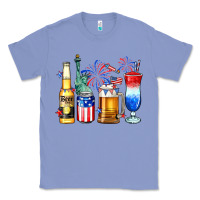Colony Blue 4th of July American drinks Classic Tee - Neo Western
