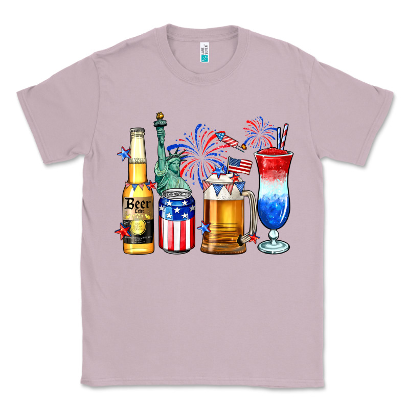 4th Of July American Drinks Classic Tee by Neo Western | Teevron