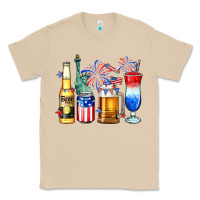 Mushroom 4th of July American drinks Classic Tee - Neo Western