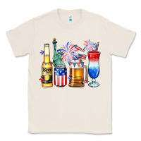 Natural 4th of July American drinks Classic Tee - Neo Western