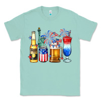 Seafoam 4th of July American drinks Classic Tee - Neo Western