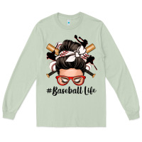 Matcha baseball life messy bun Long Sleeve Tee - Zillion Design Studio