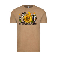 Vintage Coffee with god all things are possible Vintage Tee - texasbilliewilder
