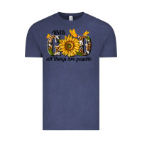 Vintage Denim with god all things are possible Vintage Tee - texasbilliewilder