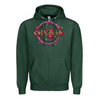 Sports Green strong important mom beautiful worthy loved Zipper Hoodie - JahusDesignShop