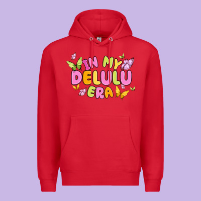 In My Delulu Era Premium Hoodie Designed By Maliassmallbusiness
