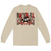 Mushroom baseball mom messy bun Long Sleeve Tee - Zillion Design Studio