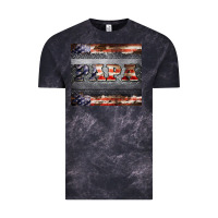 Cloud Black papa metal and american flag tumbler Vintage Tee - BarkalooDesign