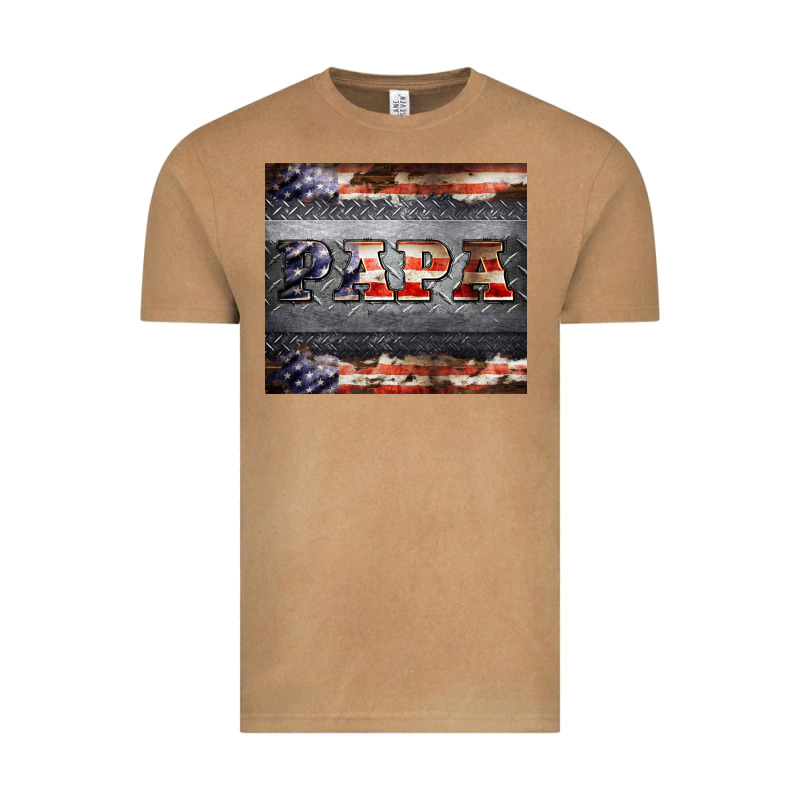Papa Metal And American Flag Tumbler Vintage Tee by BarkalooDesign | Teevron