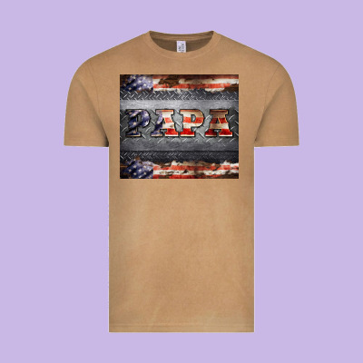 Papa Metal And American Flag Tumbler Vintage Tee Designed By Barkaloodesign