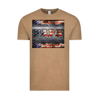 Vintage Coffee papa metal and american flag tumbler Vintage Tee - BarkalooDesign