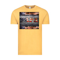 Vintage Mustard papa metal and american flag tumbler Vintage Tee - BarkalooDesign