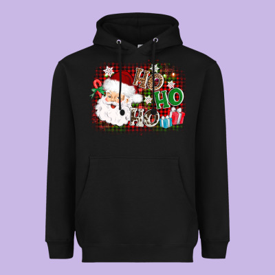 Ho Ho Ho Santa Heavyweight Hoodie Designed By Adodesignshop