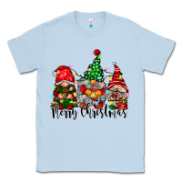 Dusty Blue merry christmas gnomes Classic Tee - CowhideDigitalArt