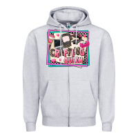 Heather Grey crafting queen Zipper Hoodie - AdoDesignShop
