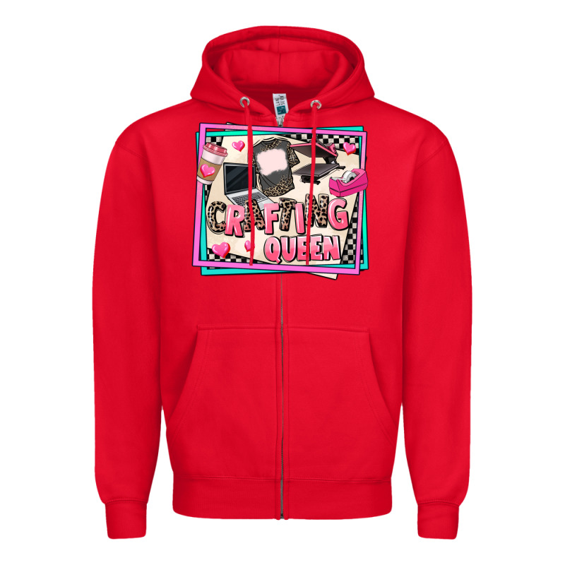 Crafting Queen Zipper Hoodie by AdoDesignShop | Teevron