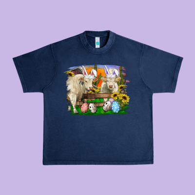 Urban Heavy Tee easter farm cows bunny ears and eggs