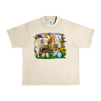 Sandshell easter farm cows bunny ears and eggs Urban Heavy Tee - RanaPortraitStore