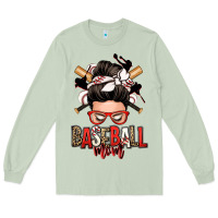 Matcha baseball mom messy bun Long Sleeve Tee - Zillion Design Studio