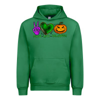 Emerald peace love halloween Urban Hoodie - BundleAndBundleShop