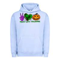 Pigment Grape Ice peace love halloween Urban Hoodie - BundleAndBundleShop