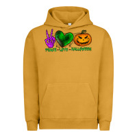 Pigment Peanut Butter peace love halloween Urban Hoodie - BundleAndBundleShop