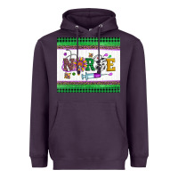 Plum mardi gras nurse Heavyweight Hoodie - Artiststas