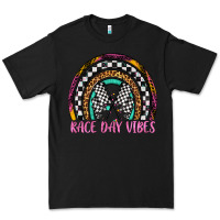 Black race day vibes rainbow Premium Tee - Artiststas