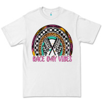 White race day vibes rainbow Premium Tee - Artiststas