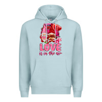 Blue Mist love is in the air with gnomies Premium Hoodie - NancyCooperArtShop