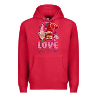 Cardinal love is in the air with gnomies Premium Hoodie - NancyCooperArtShop