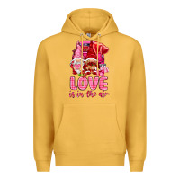 Mustard love is in the air with gnomies Premium Hoodie - NancyCooperArtShop