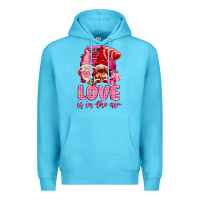 Ocean Blue love is in the air with gnomies Premium Hoodie - NancyCooperArtShop