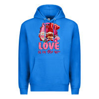 True Royal love is in the air with gnomies Premium Hoodie - NancyCooperArtShop
