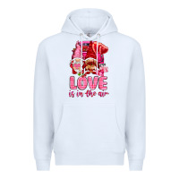 White love is in the air with gnomies Premium Hoodie - NancyCooperArtShop