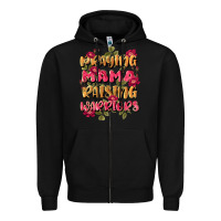 Black praying mama raising warriors Zipper Hoodie - JahusDesignShop