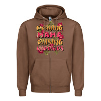 Chestnut praying mama raising warriors Zipper Hoodie - JahusDesignShop