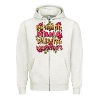 Oatmeal Heather praying mama raising warriors Zipper Hoodie - JahusDesignShop
