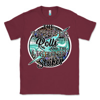 Burgundy the thunder rolls and the lightnin strikes Classic Tee - SublimationCraftShop