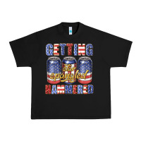 Black getting star spangled hammared Urban Heavy Tee - texasbilliewilder