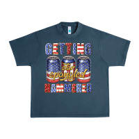 Midnight Navy getting star spangled hammared Urban Heavy Tee - texasbilliewilder