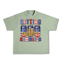 Oil Green getting star spangled hammared Urban Heavy Tee - texasbilliewilder