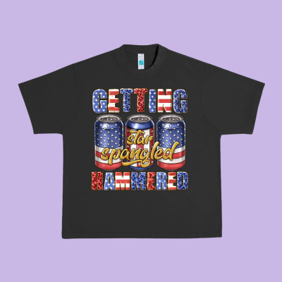 Urban Heavy Tee getting star spangled hammared